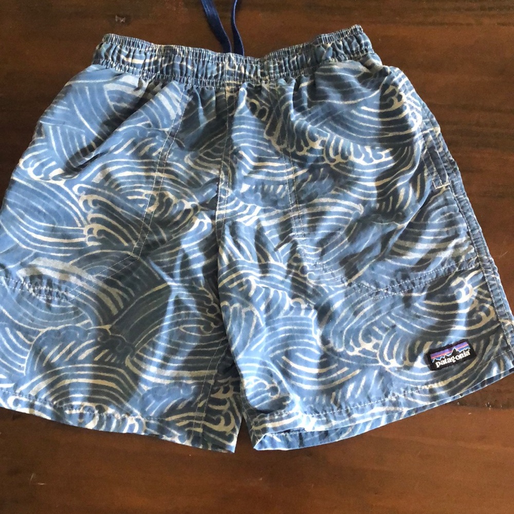 Boys Patagonia swim shorts